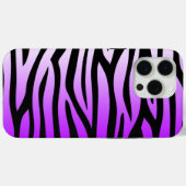 Lila und schwarze Zebra Case-Mate iPhone Hülle (Rückseite (Horizontal))