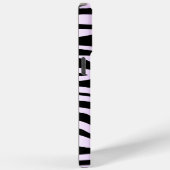 Lila und schwarze Zebra Case-Mate iPhone Hülle (Rückseite / Rechts)