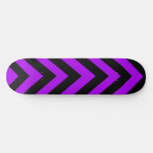 Lila und schwarze Zickzackskateboard-Plattform Skateboard (Horizontal)