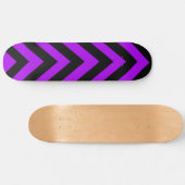Lila und schwarze Zickzackskateboard-Plattform Skateboard (Horizontal)