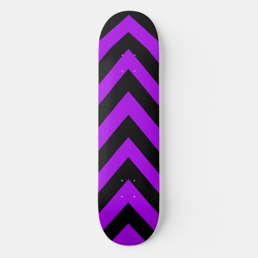 Lila und schwarze Zickzackskateboard-Plattform Skateboard (Vorderseite)
