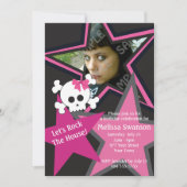 Lila und schwarzer gotischer einladung (Vorderseite)