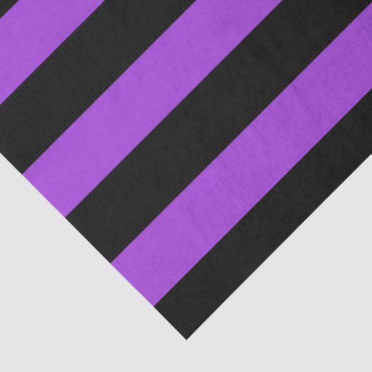 Lila- und schwarzer Halloween-Streifen Seidenpapier (Ausschnitt)