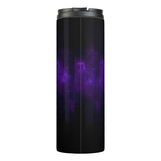 Lila und schwarzer Kaffee, wassergekühlte Flasche (Rückseite)