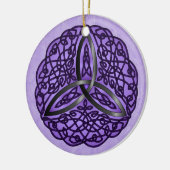 Lila und schwarzer keltischer keramikornament (Links)