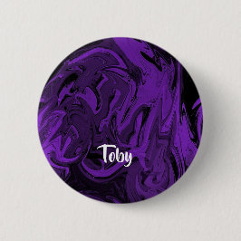 Lila und schwarzer Marmor Button