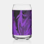 Lila und schwarzer Marmor Dosenglas (Rechts)