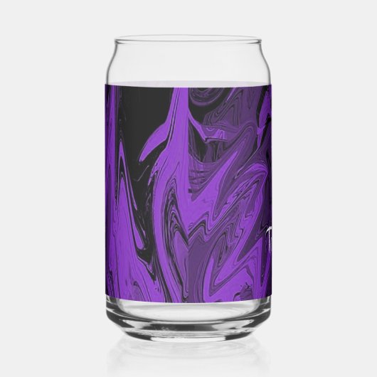 Lila und schwarzer Marmor Dosenglas (Rechts)