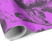 Lila und schwarzer Marmor Geschenkpapier (Rolleneckpunkt)