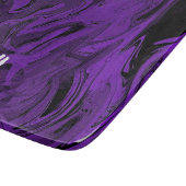 Lila und schwarzer Marmor Schneidebrett (Ecke)
