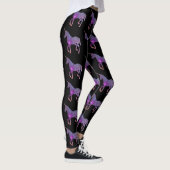 LILA UND SCHWARZER UNICORN LEGGINGS (Rechts)