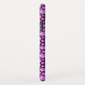 Lila und schwarzes Diamant-Blendmuster Case-Mate iPhone Hülle (Hinten/Rechts)