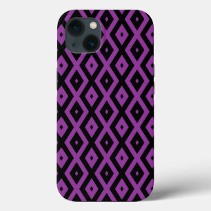 Lila und schwarzes Diamantmuster Case-Mate iPhone Case-Mate iPhone Hülle
