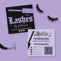 Lila und schwarzes gotisches Lash-Tech