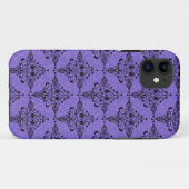 Lila und schwarzes Himmelsmuster Case-Mate iPhone Hülle (Rückseite (Horizontal))