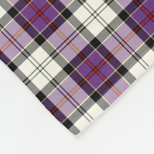 Lila und Schwarzes Kariertes Kulturkleid Tartan Fleecedecke