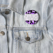 Lila und schwarzes Leopard-Druck-Muster Button (Beispiel)