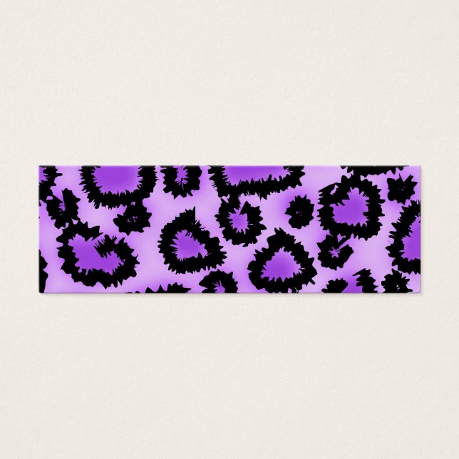 Lila und schwarzes Leopard-Druckmuster. (Vorderseite)