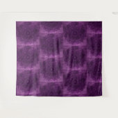 Lila und schwarzes Mandala-Wandband Wandteppich (Vorderseite (Horizontal))