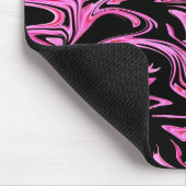 Lila und schwarzes Marmormuster, Mousepad (Ecke)