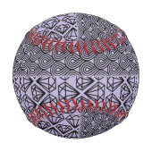 lila und schwarzes Multimuster Baseball (Rückseite)
