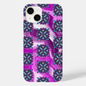Lila und schwarzes mystisches Mandala Case-Mate iPhone Hülle (Rückseite)