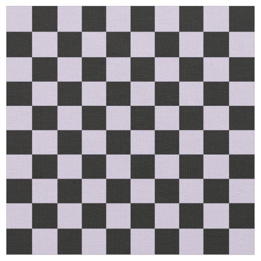Lila und schwarzes Schachbrettmuster Stoff (Nahaufnahme)