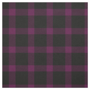 Lila und schwarzes Tartan-Kariertes Muster Stoff