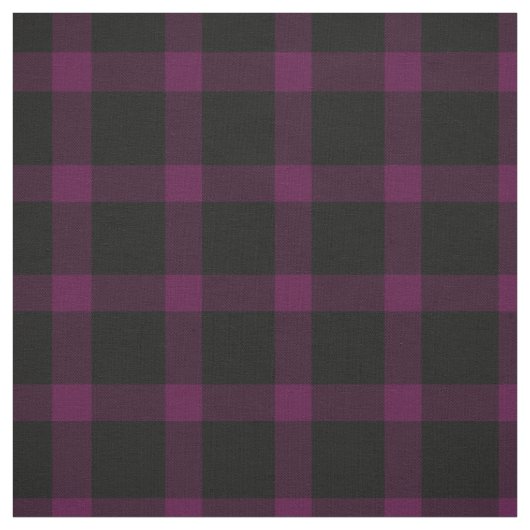 Lila und schwarzes Tartan-Kariertes Muster Stoff (Muster)