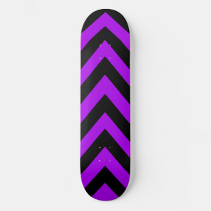 Lila und schwarzes Zig-Zag-Skateboard-Deck Skateboard