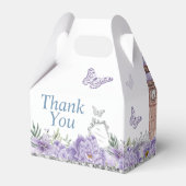 Lila und silber einmal auf Zeitdrucke Geschenkschachtel (Rückseite)