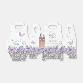 Lila und silber einmal auf Zeitdrucke Geschenkschachtel (Ungefaltet)