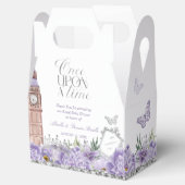 Lila und silber einmal auf Zeitdrucke Geschenkschachtel (Geöffnet)