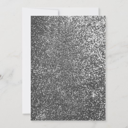 Lila und silber | Hochzeitsblumenwasser Einladung (Rückseite)