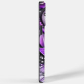 Lila und silberer Individuelle Name Case-Mate iPhone Hülle (Rückseite / Rechts)