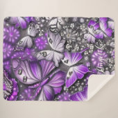 Lila und silberer Individuelle Name Sherpadecke (Vorderseite (Horizontal))