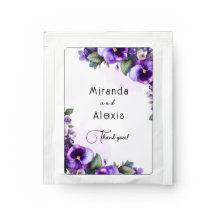 Lila und silberes, blumengeschmücktes Elfenbein