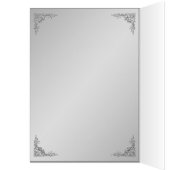 Lila und silberne BlumenTischnummer-Karte (Innen (Links))