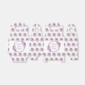 Lila und silberne elegante Blume 16 . Geburtstag Geschenkschachtel (Ungefaltet)