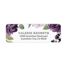 Lila und silberne elegante Blumenhochzeit