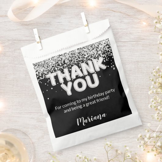 Lila und silberne Gastgeschenke Geschenktütchen (Ausgeschnitten)