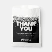 Lila und silberne Gastgeschenke Geschenktütchen (Vorderseite)