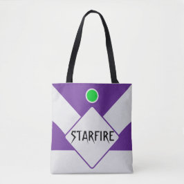 Lila und silberne geometrische Totentasche Tasche