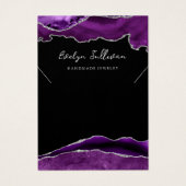 Lila und silberne Halskette (Vorderseite)