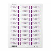 Lila und silberne Herzenscroll (Vorne)