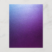 Lila und silberne Hochzeitsdetails Christliches Kr Begleitkarte (Rückseite)