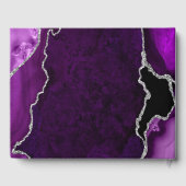 Lila und silberne Marmorhochzeit Gästebuch (Rückseite)