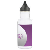 Lila und silberne Oma Edelstahlflasche (Rechts)