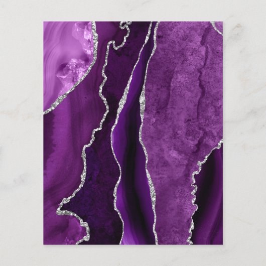 lila und silberner Flyer (Hinten)