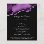 lila und silberner Flyer (Vorne)